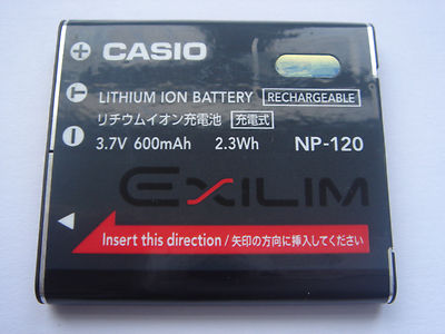Original-Akku CASIO NP-120 EX-S200, EX-S200BK EX-S200BE EX-S200EO EX-S200PK