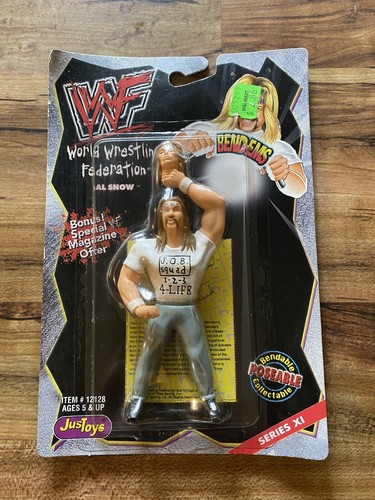1999 JusToys WWF Bend-ems AL SNOW Wrestling Figure...