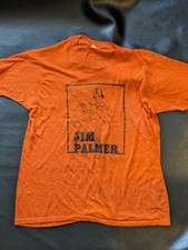 1980's Jim Palmer Baltimore Orioles Einzel Naht Groß Orange T-Shirt MLB Jockey