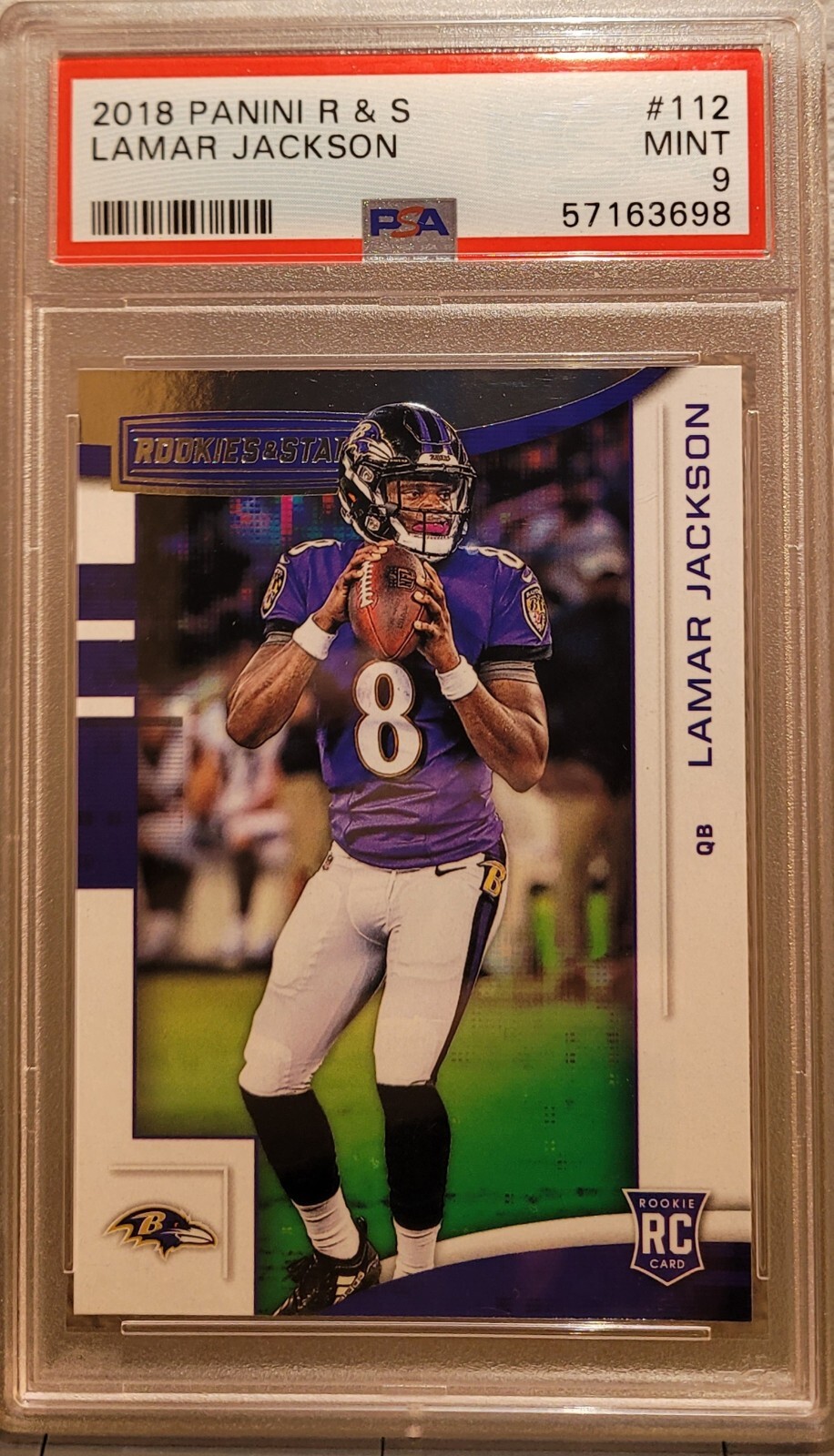 Lamar Jackson Rookie 2018 Rookies And Stars Psa 9