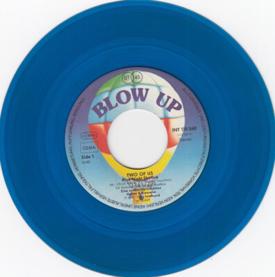Blaue Vinyl Single :  Two Of Us - Blue night shadow / dto.part 2