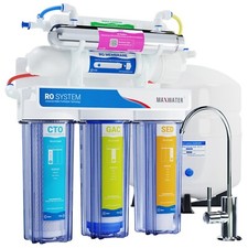 Esterilizador ultravioleta UV de 6 etapas 100GPD ÓSMOSIS INVERSA SISTEMA DE AGUA RO MODERNO