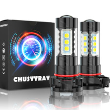 6000k 40w Led Fog Light 5202 2504 5201 Bulb For Gmc Canyon 2015-2019 Cool White