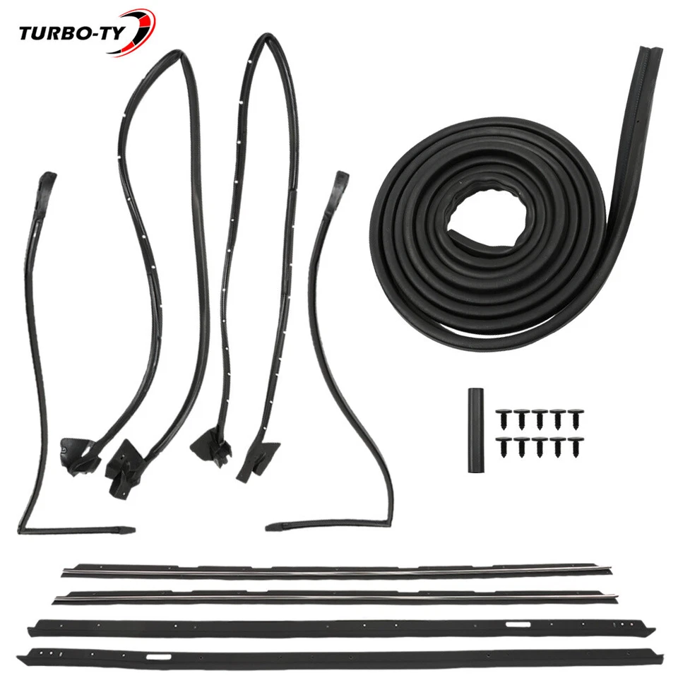 For Monte Carlo SS 1981-1989 Weatherstrip Seal Replacement Kit 128555 Waterproof Foto 4 de 4