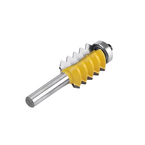 Fresa Per Tenoni 8mm Shank – Giunzione A Dito, Pannello Rialzato, Incisione Legno, 8x24mm, Acciaio Temprato Con Rivestimento Teflon - 2