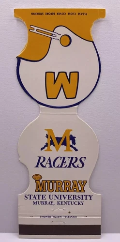 Murray State University Football schedule 1974, Murray, KY, matchbook cover