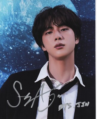 jin bts サイン Jin - BTS - Autographed Signed 8x10 Photo - Asian | eBay