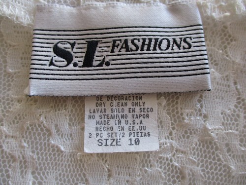 Chaqueta bolero de encaje marfil SL Fashions talla 10 - Imagen 7 de 10