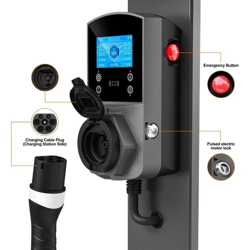 EV Charging Station 1.4-22kW, 1&3 Phase, WiFi APP & RFID enabled, Smart Charger - Bild 15 von 19
