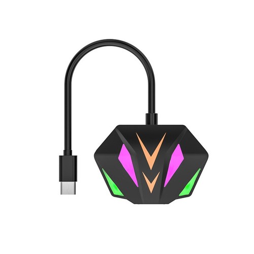 USB/Type-C To RJ45 Network Cable Adapter With RGB Atmosphere Lamp For Laptop - Afbeelding 16 van 16