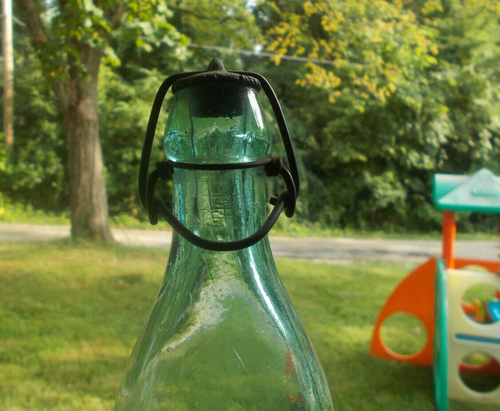CATASAUQUA,PA AUGUST HOHL 1890s BLOB TOP BEER BOTTLE WITH ORIGINAL STOPPER MINT - Picture 5 of 7