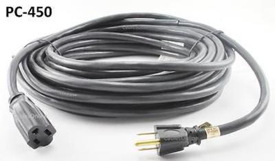 Cable De Extensión Eléctrica De 50 Pies (15 M) SJTW 14 AWG - Para Interior/Exterior, Enrollable - CablesOnline PC-450