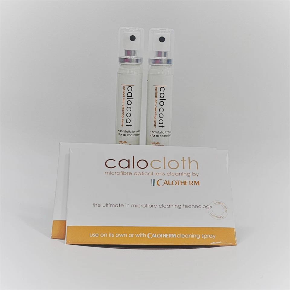 2 x CaloCOAT Cleaning Spray 25ml & 2 x Calotherm Calocloth 8"x6" Bundle OFFER