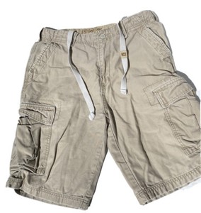 HCO Hollister Co Cargo Shorts Mens Sz 32 Heavy Cotton Khaki Tan | eBay