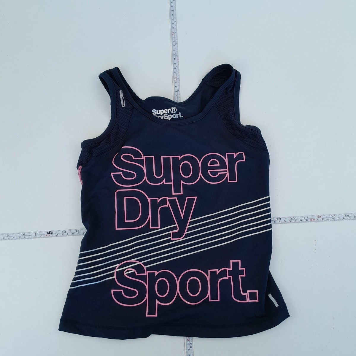 Superdry Top Small Black Running Jogging Gym Training Vest