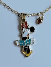 Disney Minnie Mouse Necklace, Gold Flash Plated