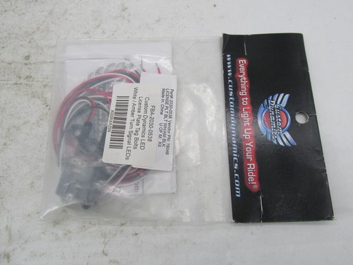 Custom Dynamics LED License Plate Tag Bolts Amber Turn Signals 2030-0358 - Picture 3 of 5