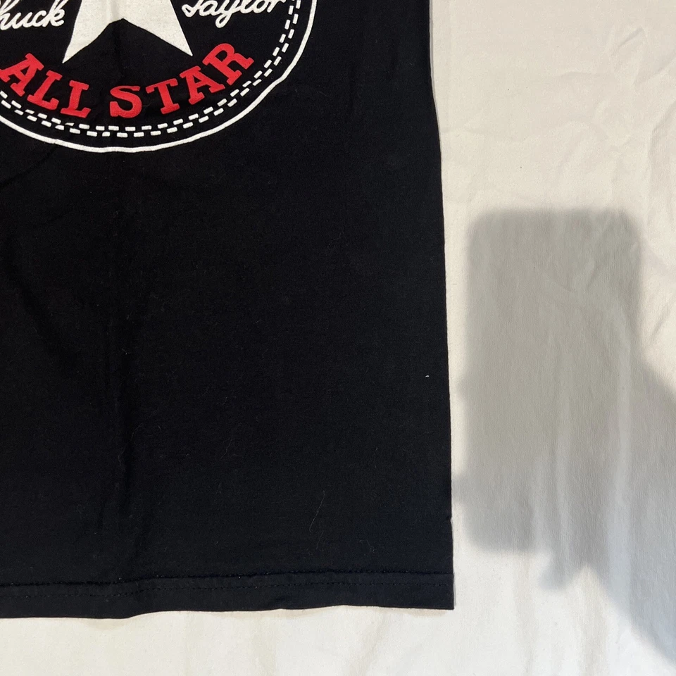 Converse все звезды рубашка молодежи средний черный, короткий рукав 100% хлопок EUC - Изображение 2 из 4