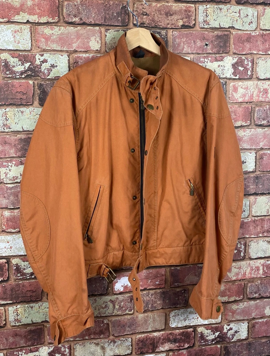 Belstaff Black Prince Womens Dark Orange Jacket Size 42 UK 8 10