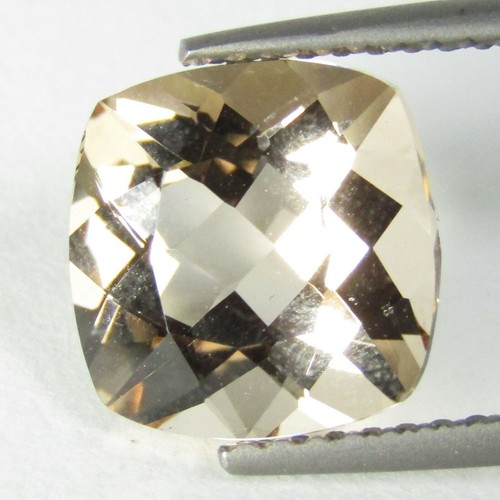 2.58Cts Genuine Peach Color Natural Unheated Morganite Cushion Cut Loose Gem VDO - Picture 3 of 4