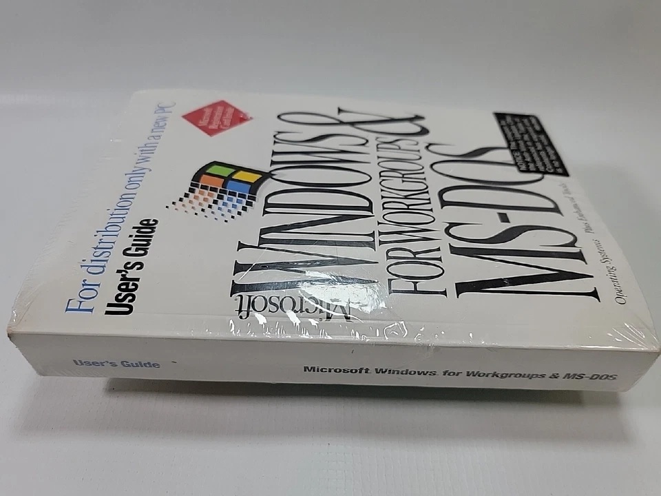 Microsoft Windows para grupos de trabajo y MS-DOS + disquetes e ID de producto sellado/NUEVO Foto 3 de 4