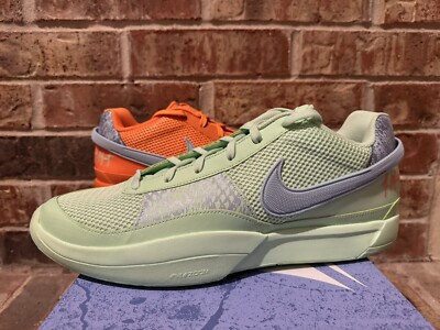 New 15 Nike Ja 1 Mismatched Bright Mandarin Orange Green FQ4796