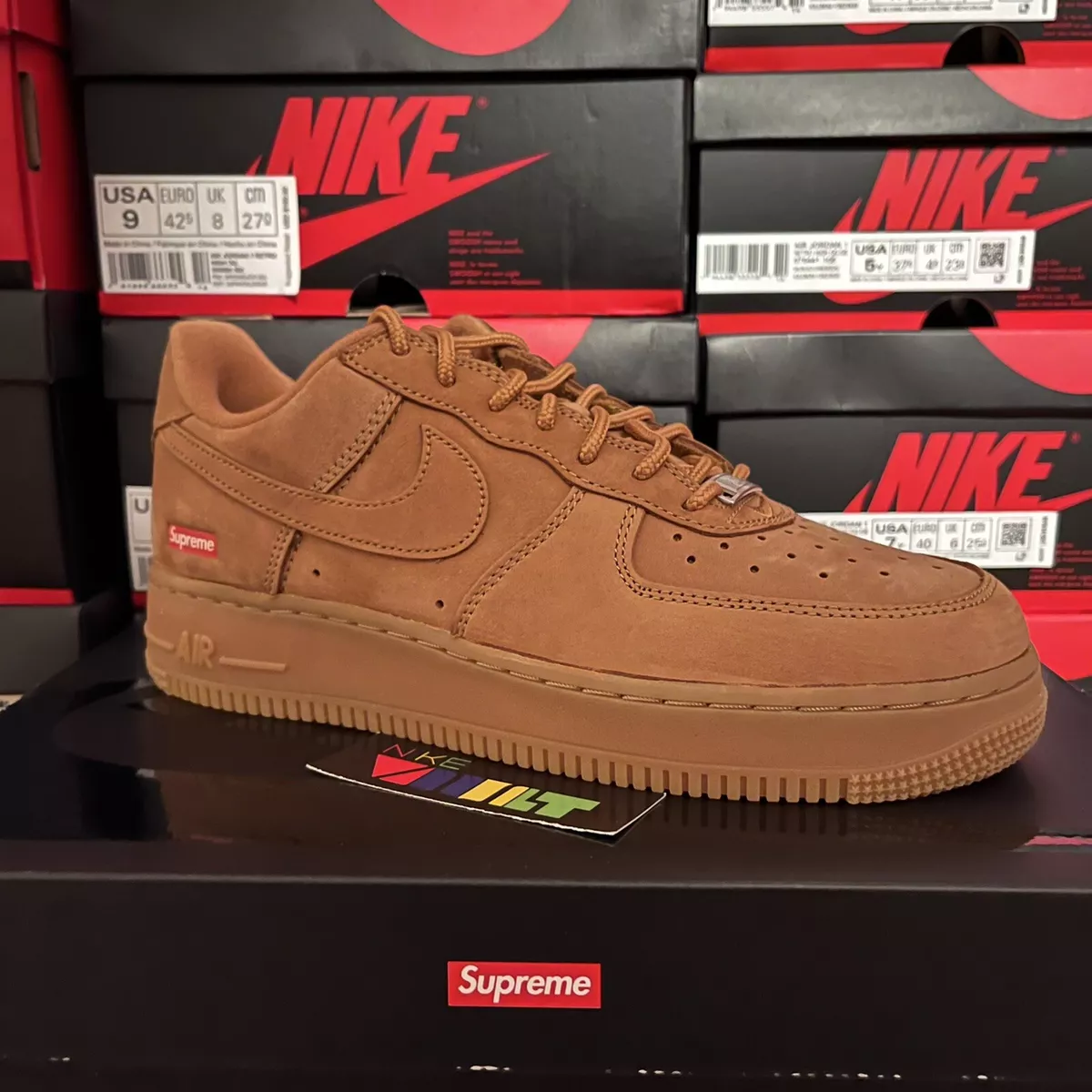 Supreme Nike Air Force 1 Low Wheat Flax DN1555-200 - SAME DAY