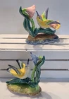Vintage Stangl Pair  Pottery  BROADTAIL HUMMING BIRDS #3626, #3627 1942-1955