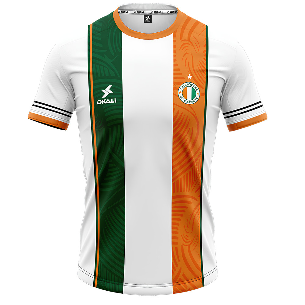 Maillot Côte d'Ivoire 2025/2026 en Tissu Respirant pour Performance