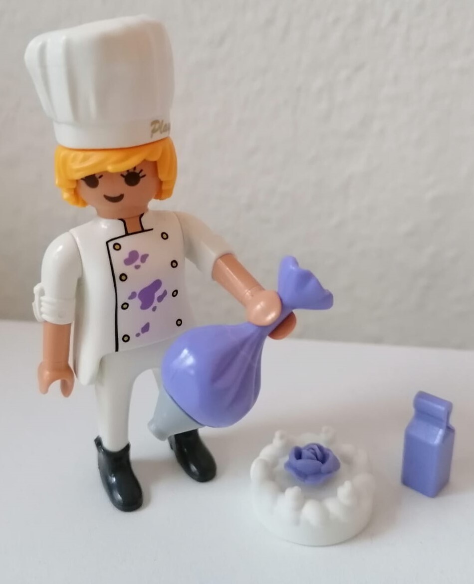 ° PLAYMOBIL° RAR Sammlung Figur Mann Bäcker Konditor Torte Spritzbeutel