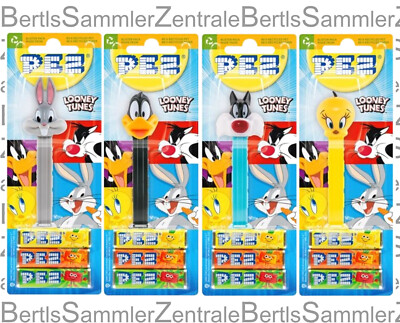 PEZ |    Looney Tunes Bugs, Daffy, Sylvester, Tweety | 2023 | Set of 4 | MOC