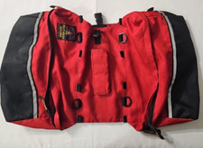 Outward Hound Pet Travel Gear Camping Hiking Dog Bag Backpack Red/Black Large