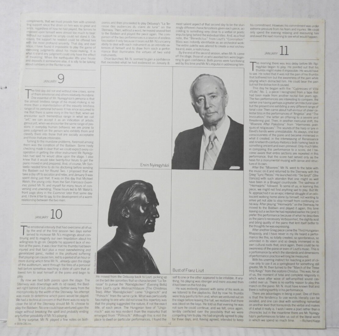 ERVIN NYIREGYHAZI Plays Liszt All-Liszt Program Columbia M2 34598 2 Lps  Sealed