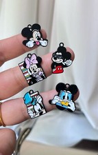 50pcs Mickey Minne Enamel Metal Charms Pendants Diy key Jewelry Making