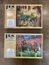BUM Lot x 2 Sets 1001 1003 Mortar Squad Artillery Piece Machine Gun 1/32