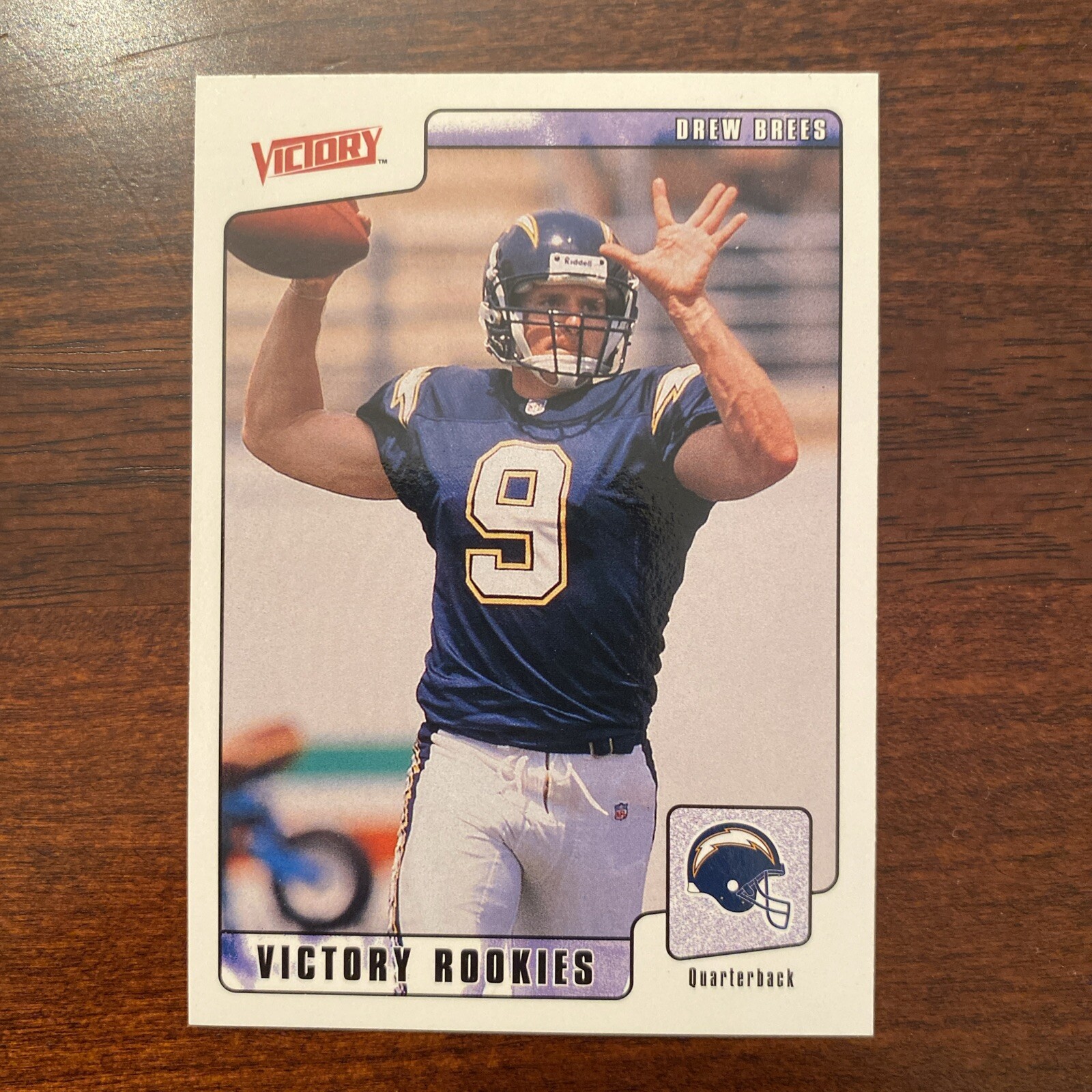 2001 Upper Deck UD Victory Drew Brees Rookie Card RC #415 San Diego Chargers