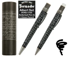 Retro 51 Albert Vintage Metalsmith Rollerball Pen & Pencil Set #VRS-1705