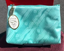 VTG Marshall Fields Chicago Dorli Cosmetic Bag With Clock Christmas Box NEW NOS