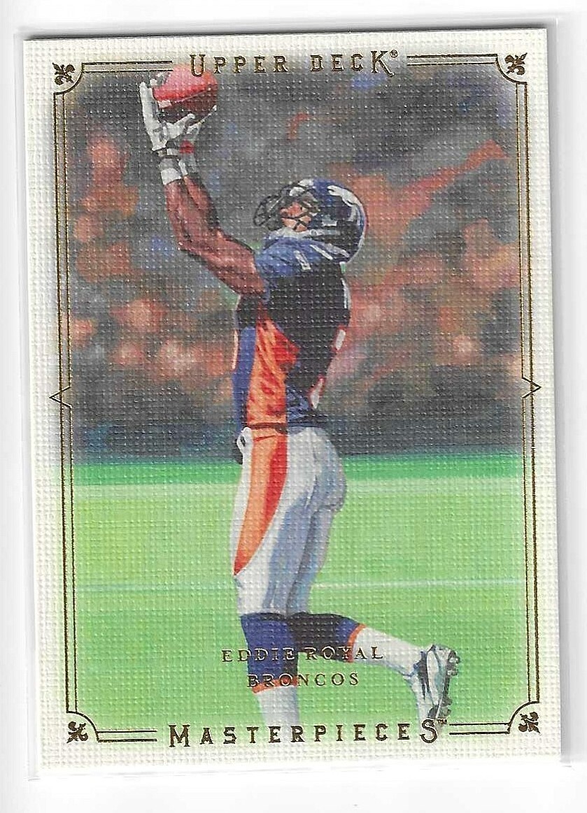 EDDIE ROYAL 2008 UD MASTERPIECES ROOKIE RC DENVER BRONCOS