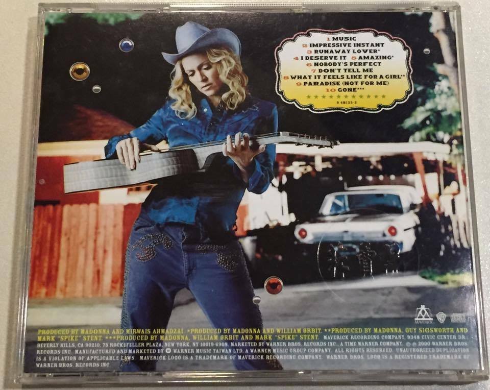 Madonna 2001 Music [Drowned World Tour Edition] Taiwan OBI