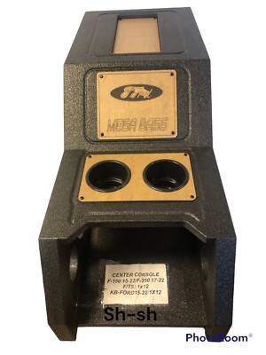 Custom ￼center Console 12” Subwoofer Box for the 2015-2022 Ford