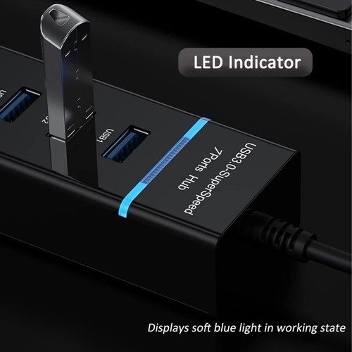 USB Hub USB Male to USB3.0 Splitter For PC Laptop And TV 5Gbps Data Transfer - Picture 5 of 8
