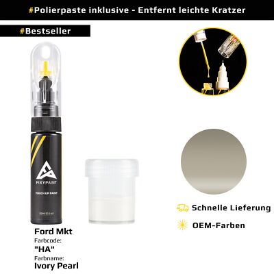 Lackstift für Ford Mkt Code: HA Ivory Pearl