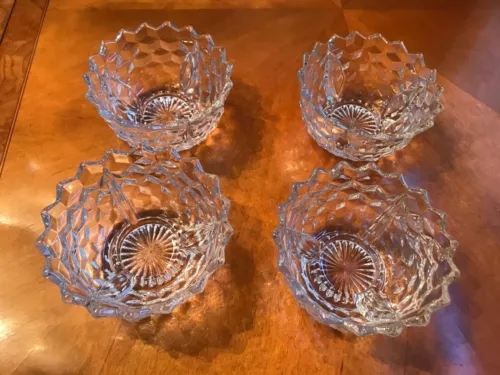 AMERICAN FOSTORIA ICE DISH PATTERN #2056 INCLUDES 4 no inserts