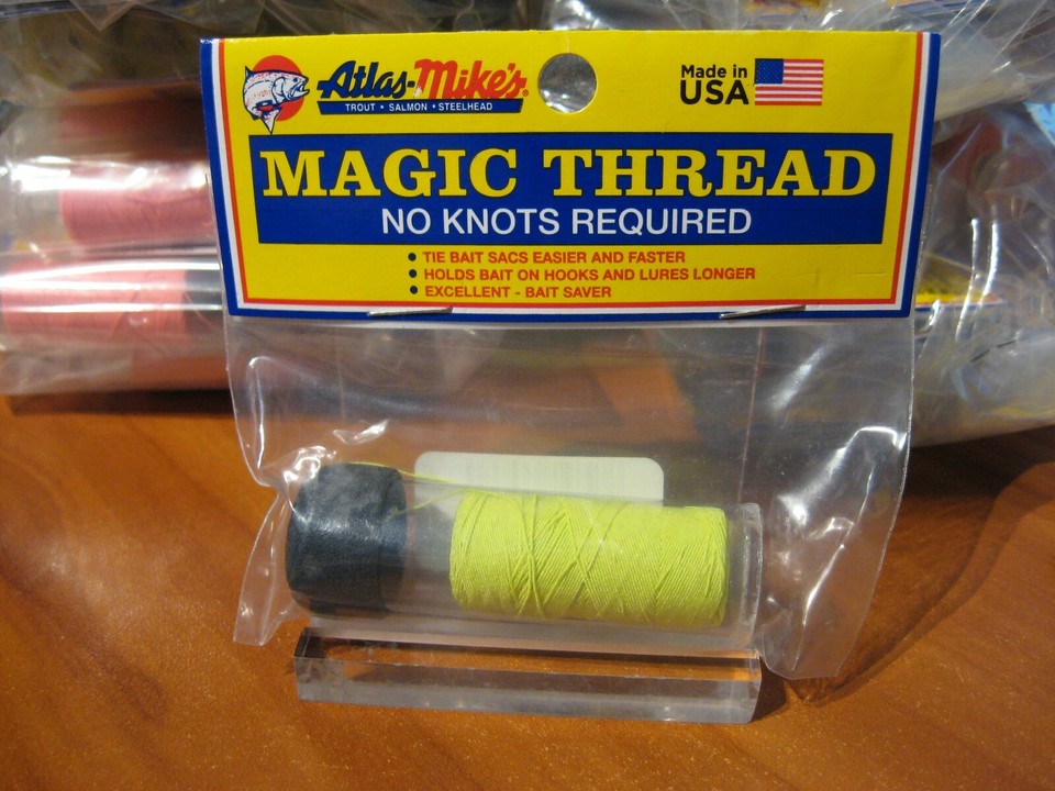 Store Thread Dispenser Atlas Mike's Magic Thread & Dispenser 100' For Tying Spawn Egg Bait ...