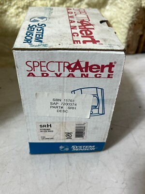 NEW IN BOX SpectrAlert Advance - SRH - Strobe HI Candela Red | eBay