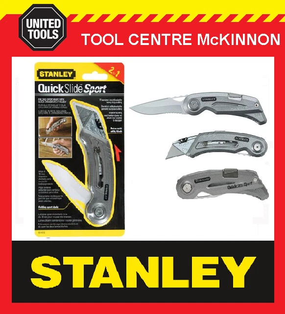 STANLEY 10 813 QUICKSLIDE SPORT 2 IN 1 RETRACTABLE UTILITY POCKET