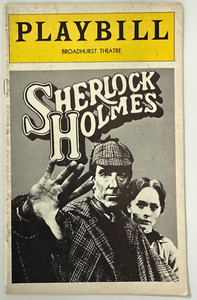 Sherlock Holmes Playbill – Royal Shakespeare Co. – Dec 1974 