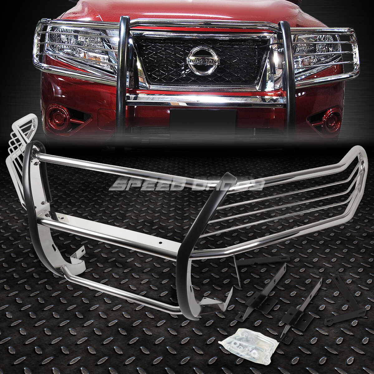 FOR 1316 NISSAN PATHFINDER SUV STAINLESS STEEL FRONT BUMPER BRUSH