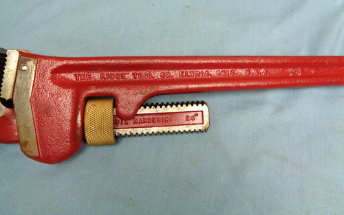Vintage Ridgid 24" Schwerlast Stahl Rohrzange 24 - Bild 9 von 10